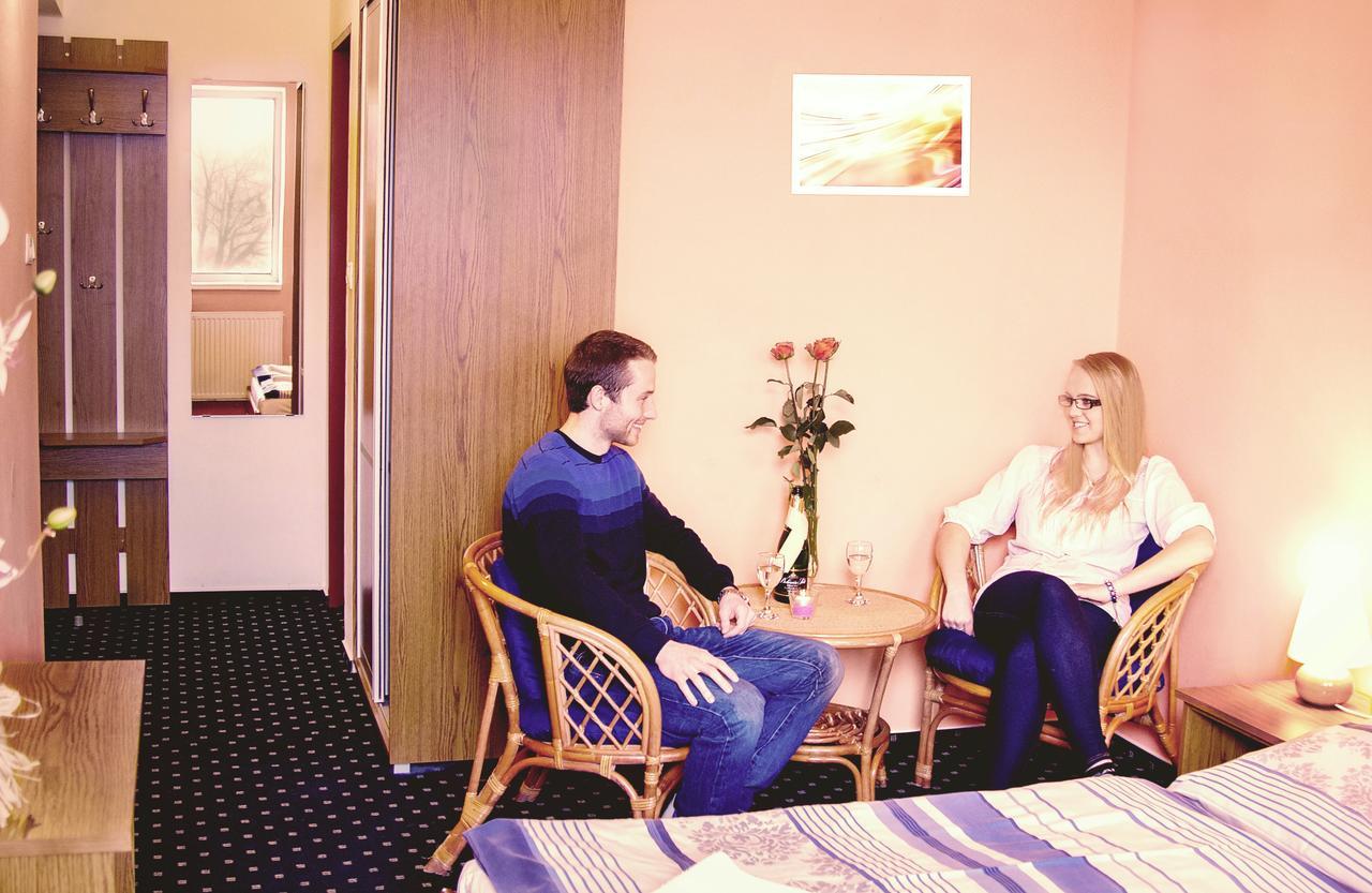 Dvoulůžkový pokoj Deluxe s manželskou postelí a sprchou